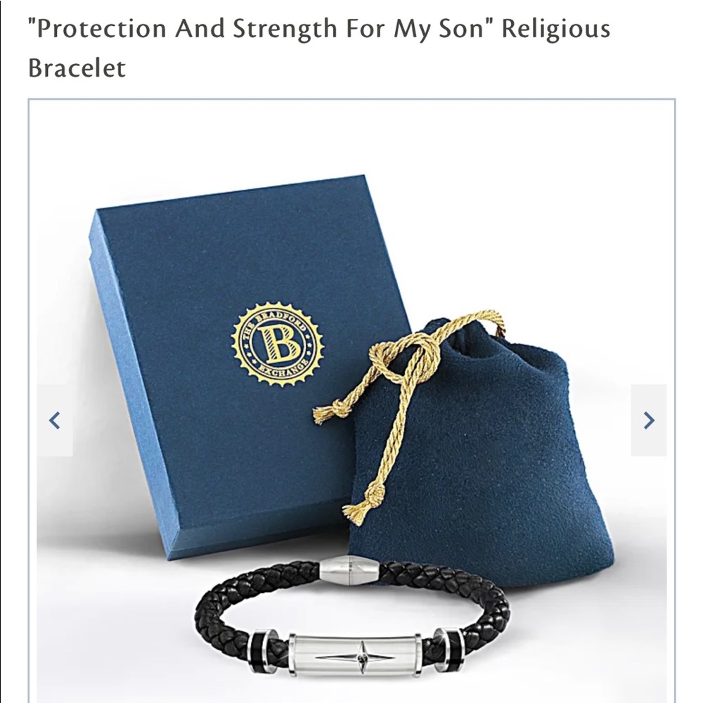 The Bradford Exchange ~ Protection & Strength for my Son Bracelet